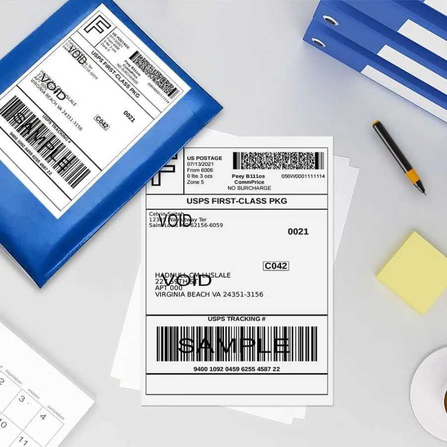 4x6 Thermal Labels White Mailing Fanfold Postage Direct Thermal Printer Sing Label 100 4x6 Fanfold Labels Cpatible with R H251127