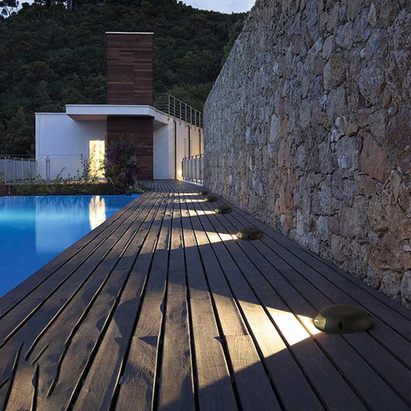 Outdoor Waterproof Footer Light Patio Garden Wall Corner Lighting Trail light Surface mounted Ground light Walkway lightM251127