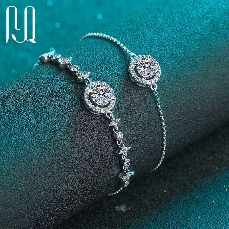 DHcollections PYQ 1ct Adjustable Fashion Elegant Genuine 0.1ct Pound Anniversary Silica Bracelet