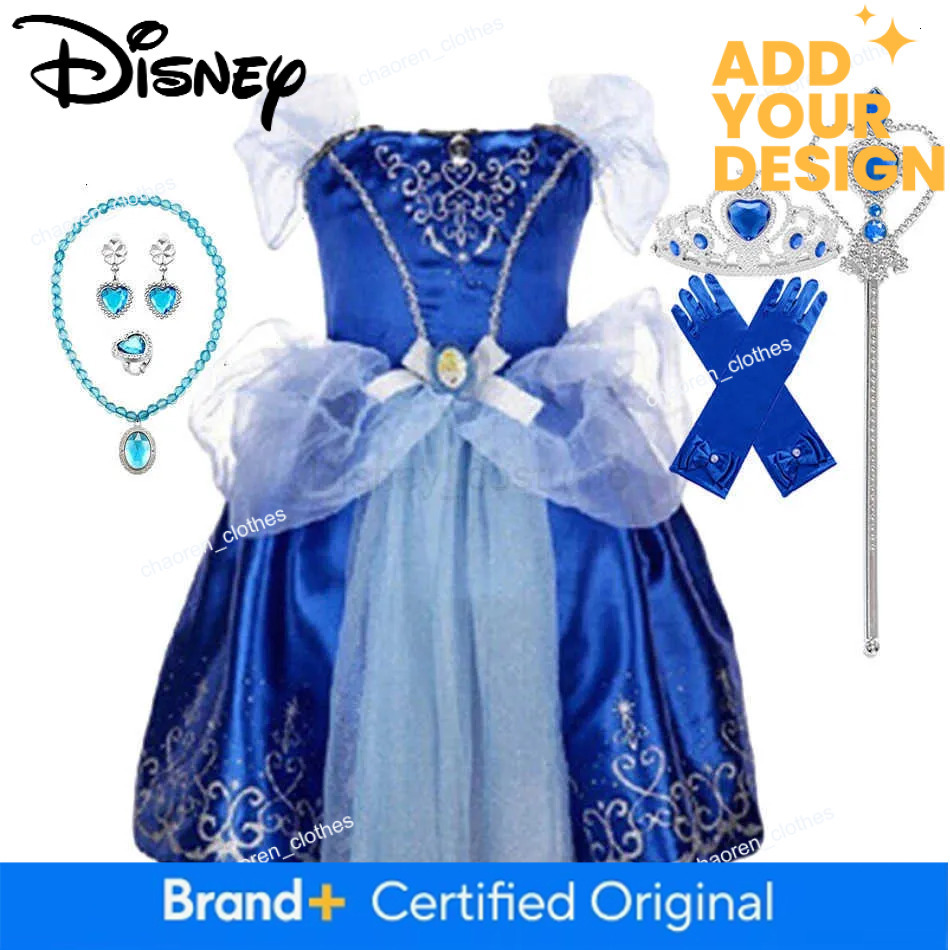 Disney Princess Costume Party Fancy Flower Vestido New 2025 Christmas Birthday Carnival Dress Up Rapunzal Belle Disguise Frock X250725 - view 7
