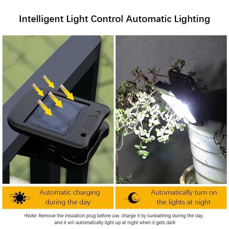 30 LED Solar Garden Outdoor Lights Clip Light Waterproof Motion Sensor Camping Lamp Rechargeable for Landscape Outdoor Wall DecoM251127