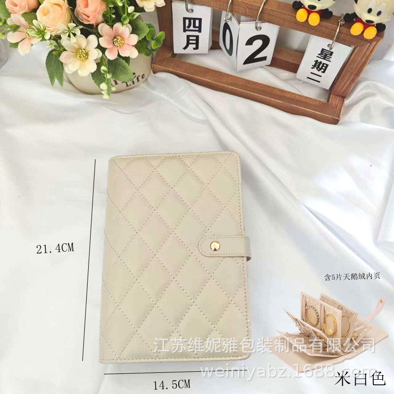 Domikee original leather hardcover binder spiral notebooks and journal stationery,personal binder agenda planner organizer A5A6 220224