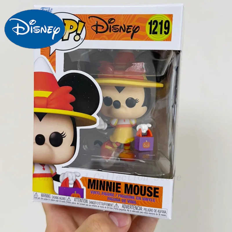 Disney Kawaii Halloween Minnie Mouse Action Figure Toys Mickey Mouse 1219 Anime Dolls Desktop Ornaments Collection Model Gifts H251127