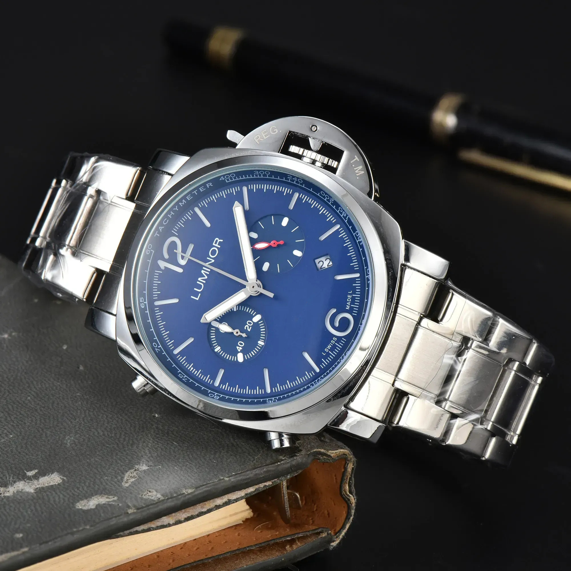 2025 new High quality luxury mens man watches designers calendar date 43mm All dial work quartz men watch waterproof montre Luxury Sapphire glass