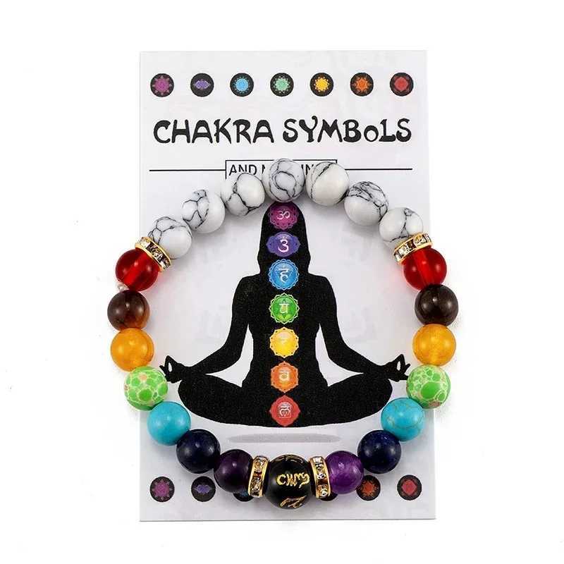 Fashionable Colorful Womens Natural Volcanic Stone Elastic Beaded Mens and Womens Meditation Yoga C251105