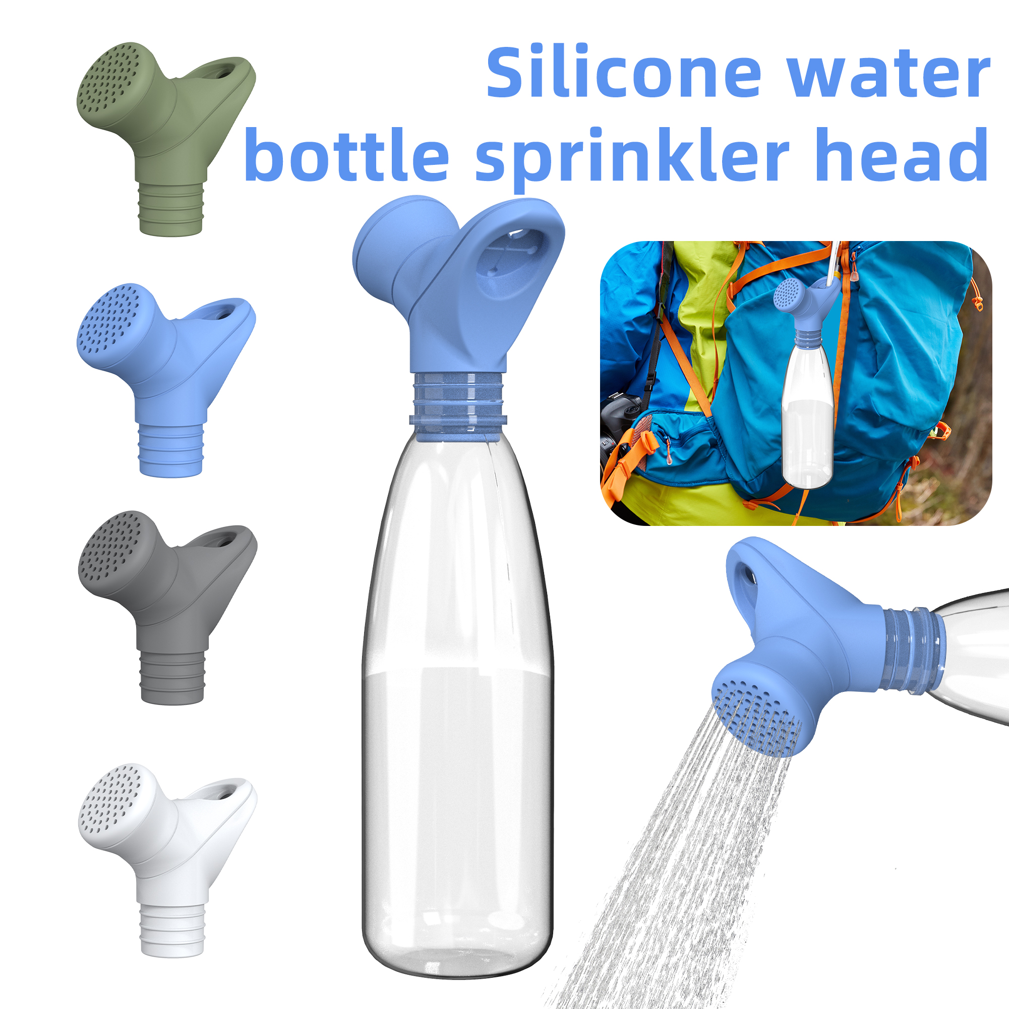 Dog Travel Shower Portable Pet Shower for Adventure Dog Cleaning Dishwasher Safe Silicone Shower Sprayer WLL2570