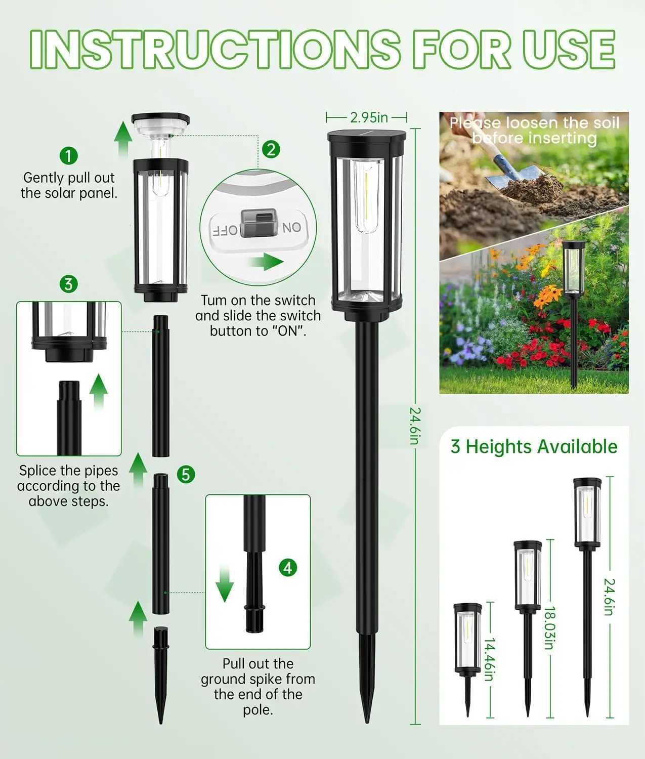 2-8PCS Solar Outdoor Tungsten Filament Waterproof Ground Plug Lawn Courtyard Lamp Landscape Lighting Garden Villa Rural DecorM251127