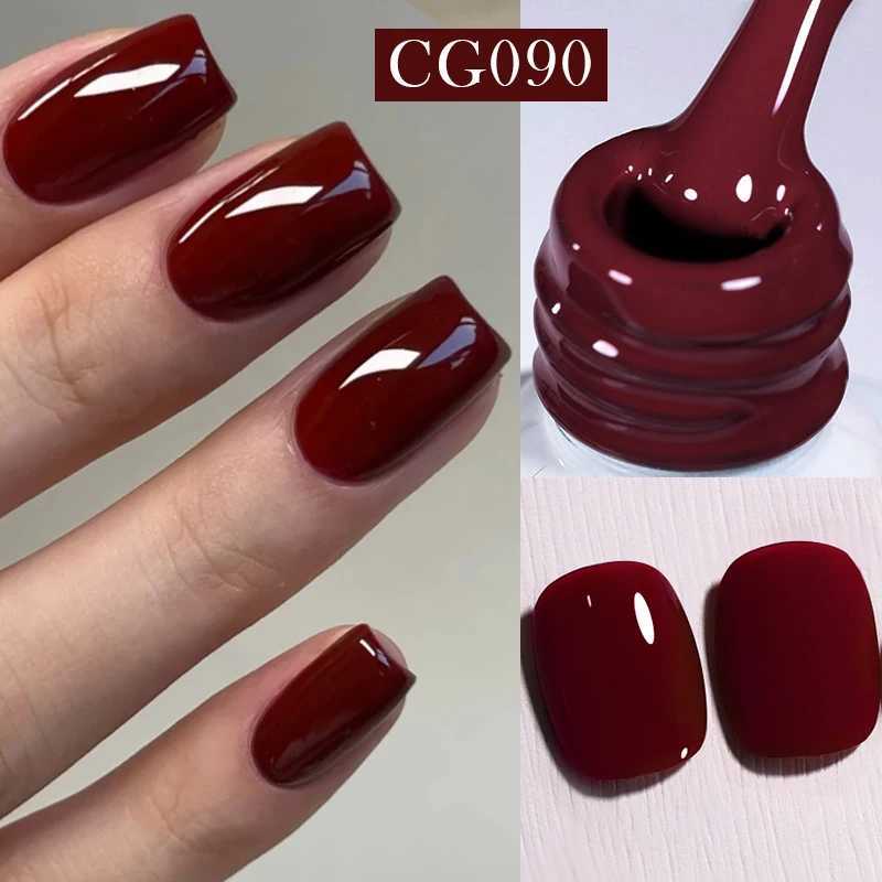 BORN PRETTY 10ml ANCORA Red Series Gel Nail Polish Winter Dark Red Glitter Nail Art Varnish Semi Permanent Soak Off UV LED GelT251127