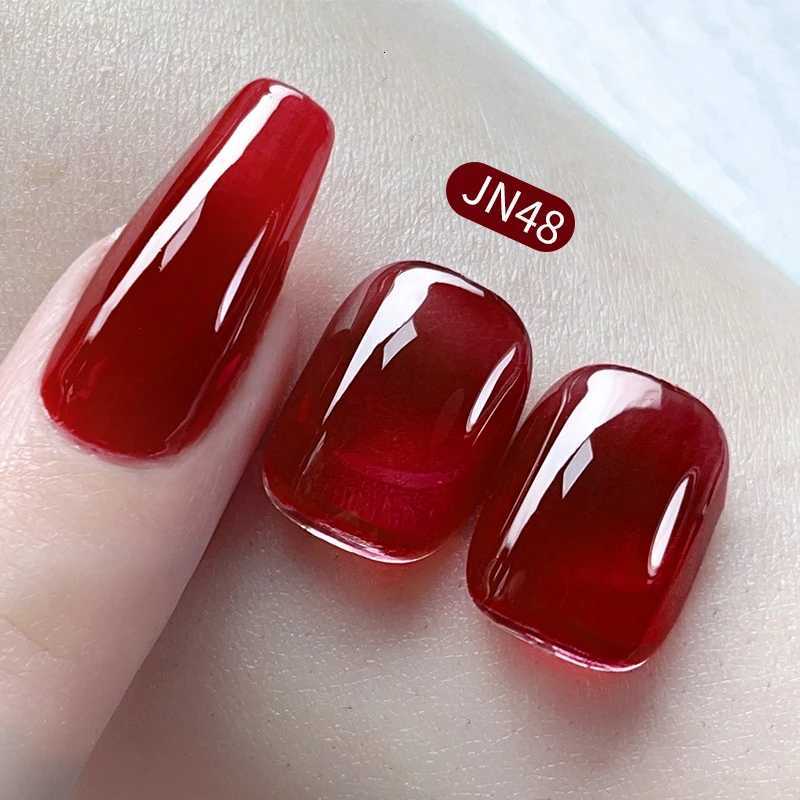 BORN PRETTY 10ml Blood Red Jelly Gel Nail Polish Halloween Nails Art Gel Polish Sheer Translucent Nail Gel for Winter ManicureT251127