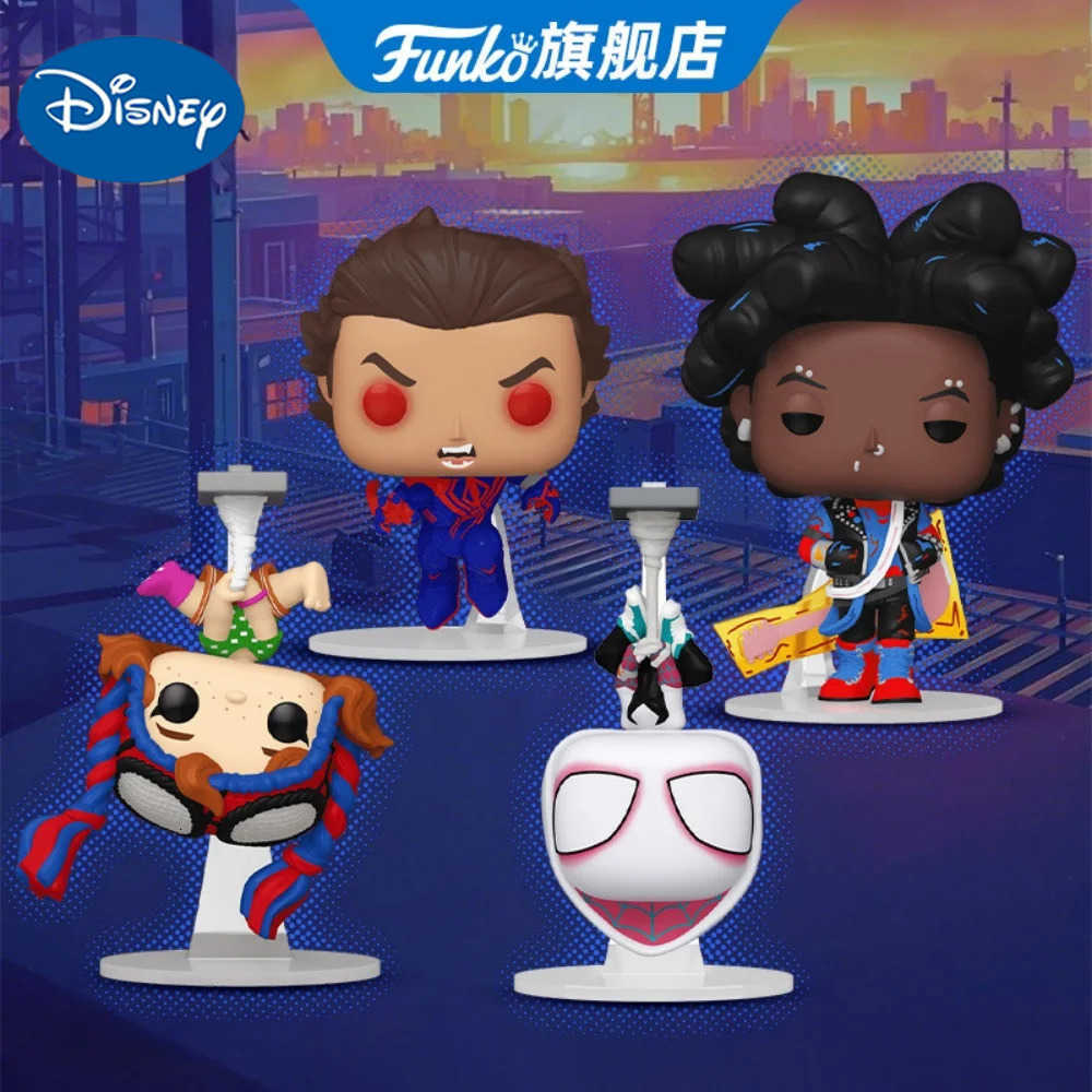 Disney Marvel Spider-Punk Action Figure Anime Series Mayday Parker Figure Model Original Limited Edition Collect Decoration Toys Gifts H251127