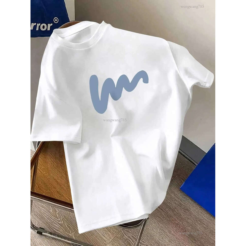 Summer mens 100% cotton comfortable casual loose oversized creative pattern printed sports round neck short sleeved T-shirt topXJ240102