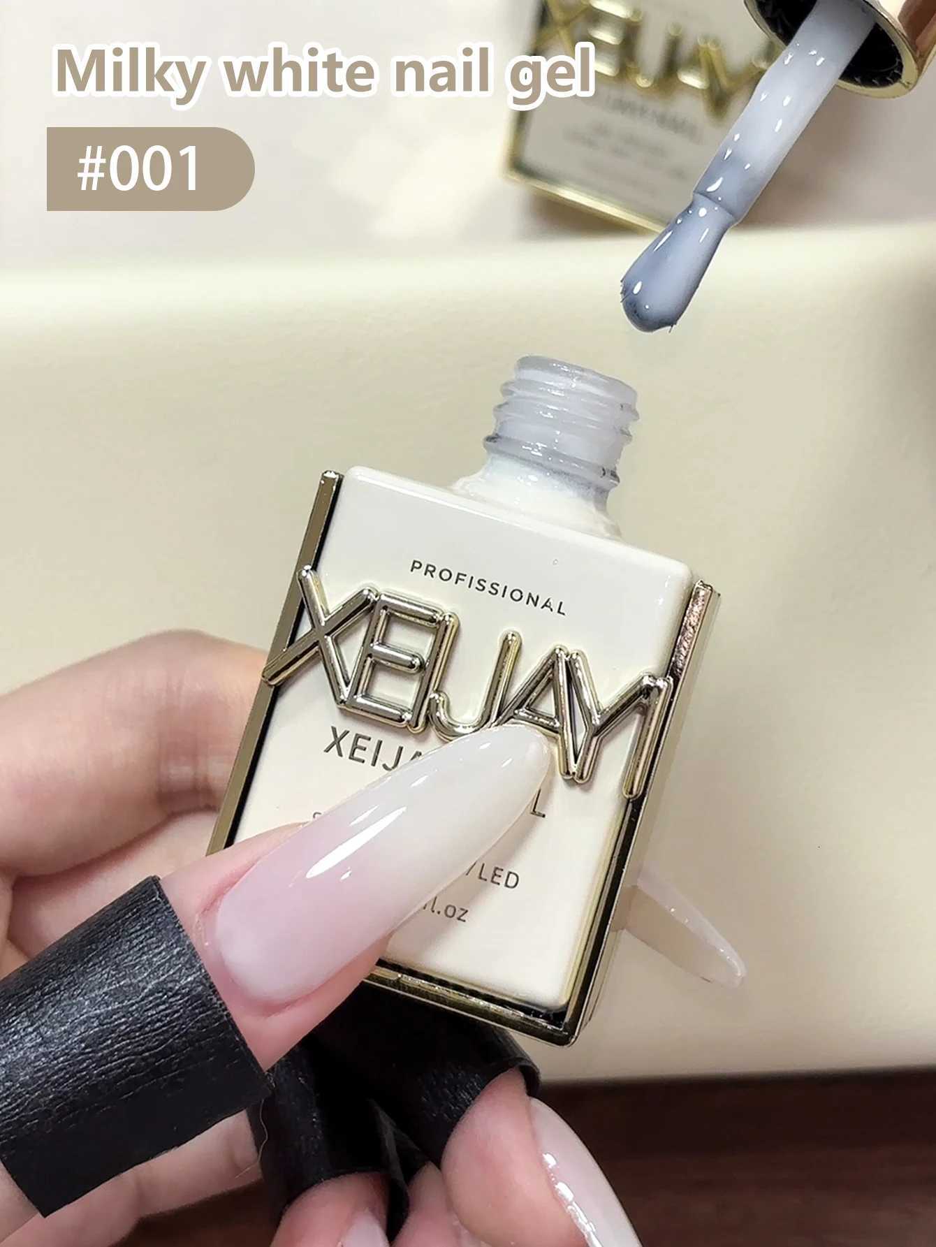 1pc 15ml Milky White Gel Nail Polish UV Led Autumn And Winter Popular Semi Permanent Gel Nail Polish Household Manicure DIYT251127