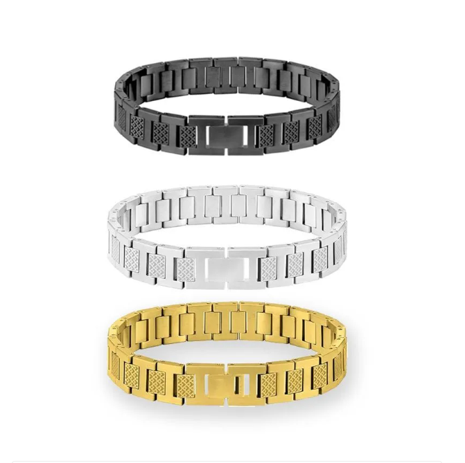 Jewelry Lacotse Crocodile bracelet Light luxury titanium steel couple watch strap bracelet men's and women's versatile fashion does not fade light luxury jewelry