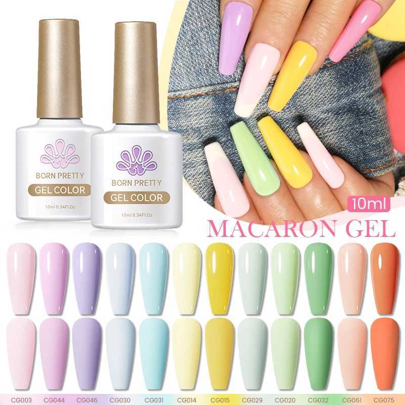BORN PRETTY 10ML Macaron Gel Nail Polish All For Manicure Semi Permanent Varnishes Soak Off Gel UV LED Base Top Coat GelT251127