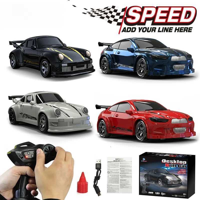 1/64 24G High speed Drift Rc Car 4WD Remote Control Car Four Wheel Drive Radio Controlled Mini GTR Racing Model Boy Toy Gift Y251127