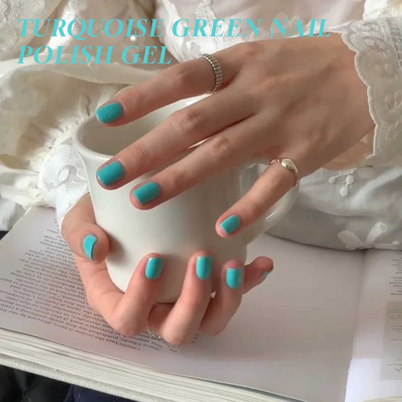 MIANEL 1-16PCS 12ML Summer Macaron Candy Blue-green Gel Nail Polish 2025 New Turquoise Green Nail Polish Green NailsT251127