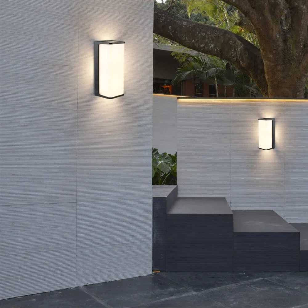 Modern Led Outdoor Wall Light Waterproof IP65 Balcony Garden Fence Lights Outdoor Porch Light Outdoor Wall LampM251127