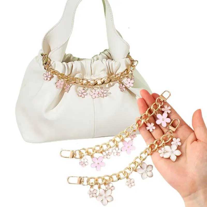 HOT Cherry Blossom Bag Pendant Chain Bow Heart Enamel Phone Charm Bag Chain Bag Extension Strap Crossbody Bag AccessoriesT251127