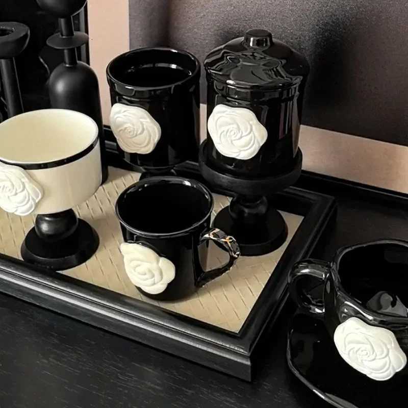 luxery Livetai camelli coffee cups household ceramic MUgs cups and saucers copas acero inoxidable chicaras para caf conjunto C251127