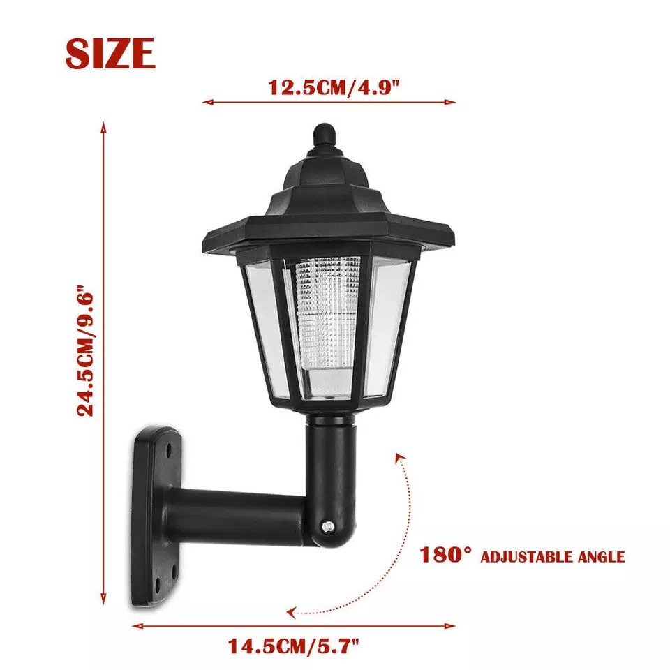 Wholesale Retro Hexagonal Design Garden Wall Lamp LED Solar with Waterproof Feature IP65 Hot Selling Ground Plug for Lawn