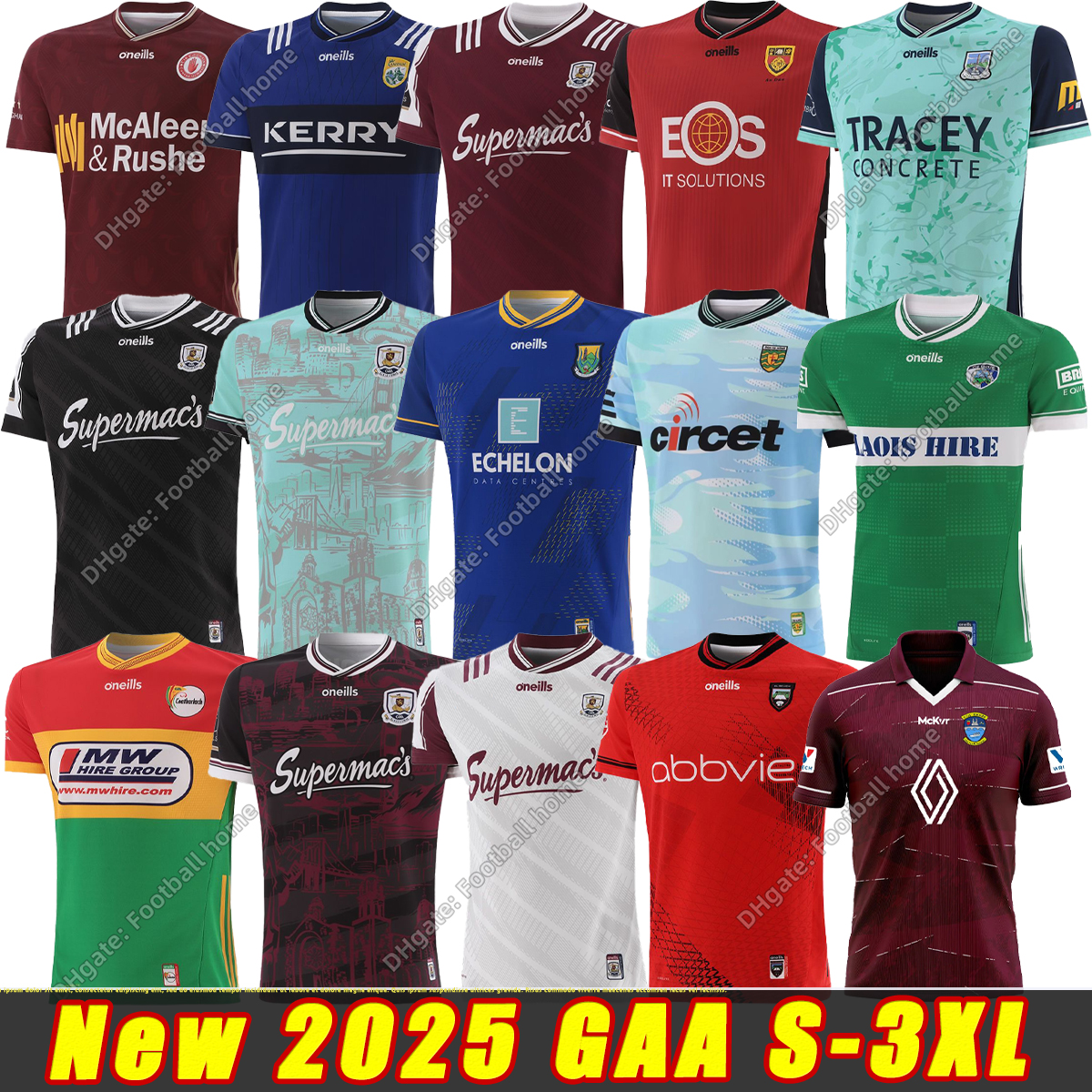 24 25 26 GAA Rugby jersey Leisure sports vest 2024 2025 3 All team Kerry Mayo Limerick Galway Dublin Down Cork Clare Cavan Antrim singlet jerseys S-XXXL