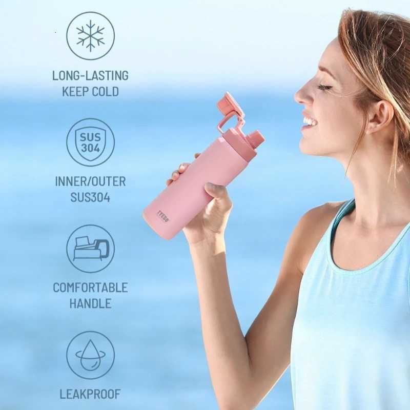 1500ML Vacuum Insulated Stainless Steel Water Bottle with Handle Portable Leakproof BPA Free SUS304 Inner Outer Long Lasting HotW251127 W260226