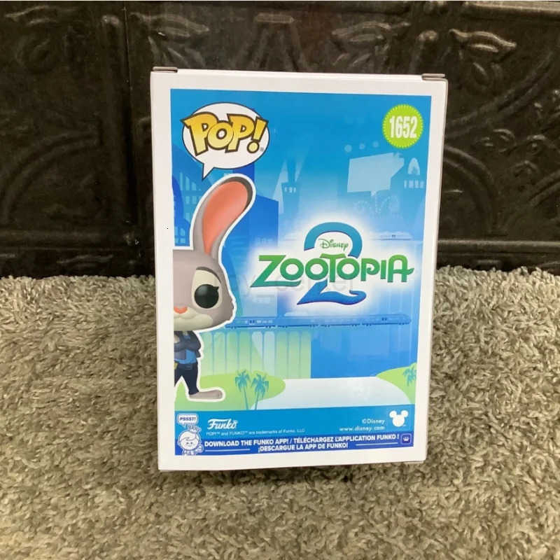 Disney Official Genuine Funko Pop Zootopia Action Doll Model Action Doll Model Judy Hopps Nick Wilde 1652 1653 VinylSculpture Dolls H251127