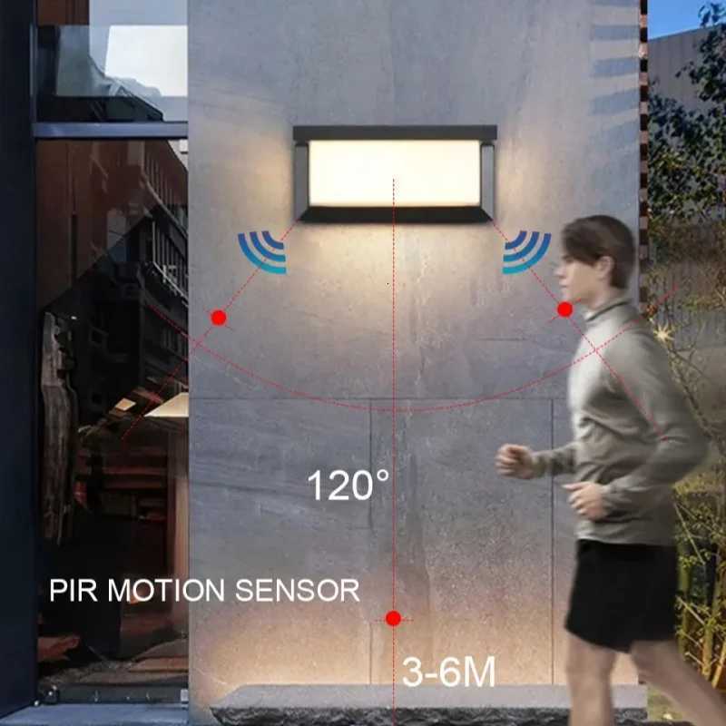 LED Wall Light Motion Sensor Outdoor Lighting Waterproof IP66 LED Porch Lights Balcony Garden Lights Outdoor Wall LampM251127