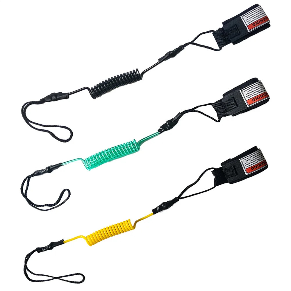 TPU surfboard strap adjustable coil SUP spring wristband upright paddle board leg short rope long board safety belt 250420