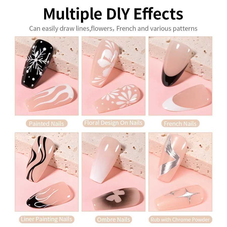 RS NAIL 5g Painting Gel Nail Polish Black White Nail Painting Art Gel Line Flower Drawing Gel Semi-solid UV LED Soak Off VarnishT251127