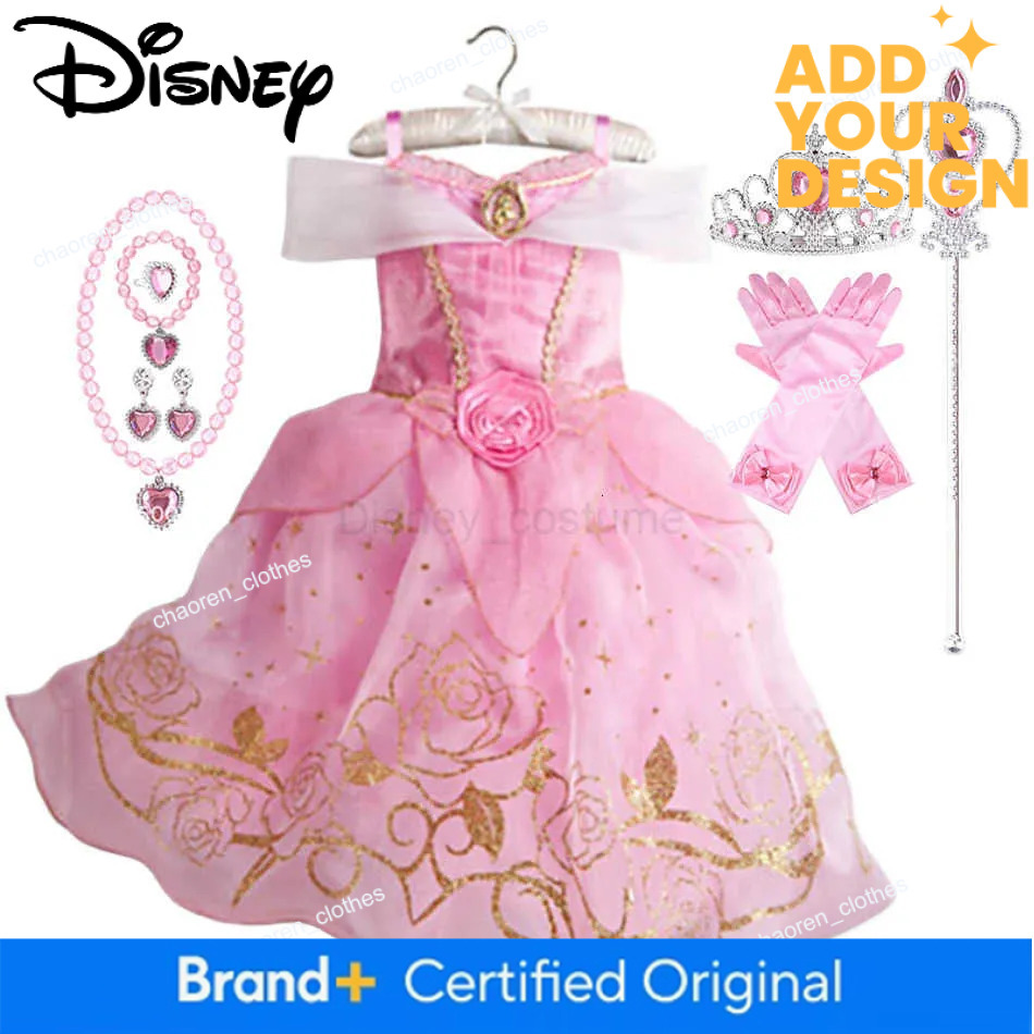 Disney Princess Costume Party Fancy Flower Vestido New 2025 Christmas Birthday Carnival Dress Up Rapunzal Belle Disguise Frock X250725 - view 3