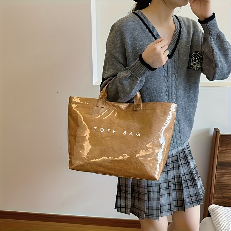 A very cost-effective large-capacity tote bag, handbag, the first choice for travel and shopping. 3 colors to choose from.