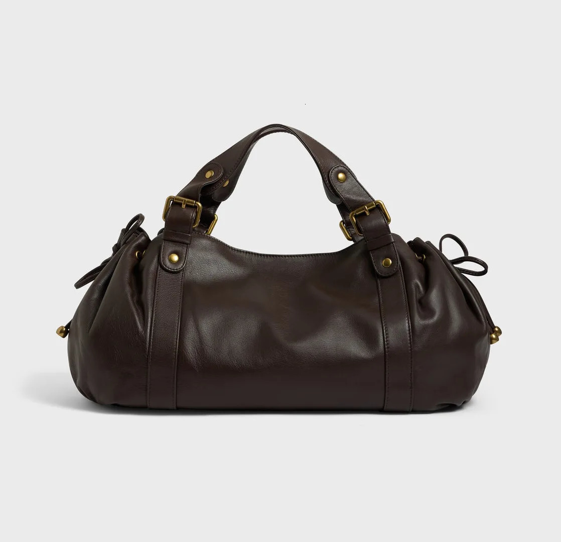 Womens Crossbody Simple Handbag Commuter Shoulder Boston Stylish Versatile Work Soft Polyester Interior Tote Bag R251127 - view 5