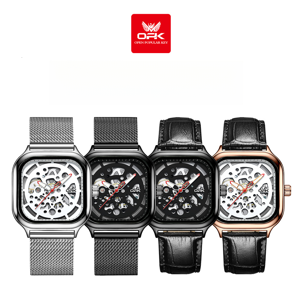 OPK Free Shipping New Designer Watch Dropshipping Personalized Classic Square Dial Mechanical Watch Men's Watch
