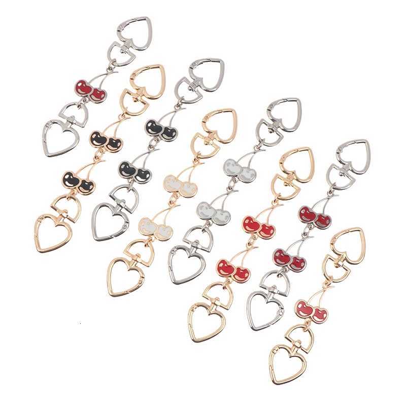 CC881Piece Heart Buckle Cherry Bag Chain DIY Bag Strap Extension Replacement Womens Bag DecorationT251127