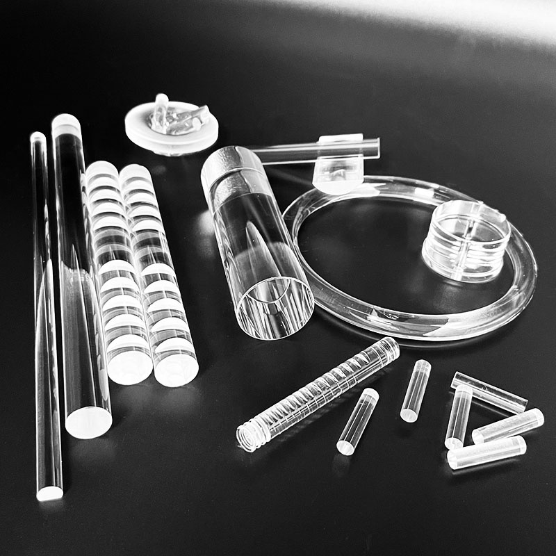 Professional Custom Fused Silica High Transmittance Quartz Rods Quartz Stirring Rods for Laboratories