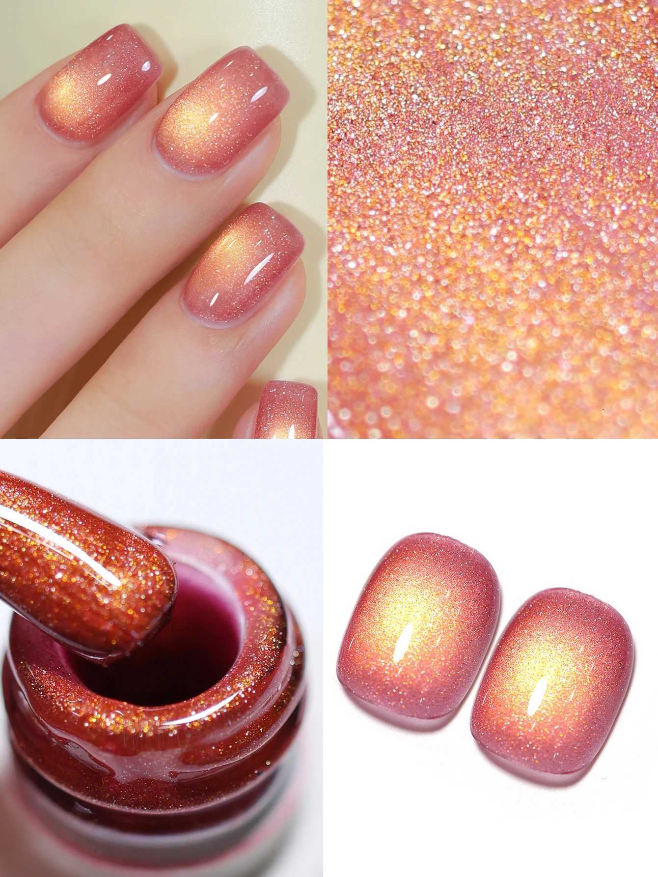 XEIJAYI 1pc 15ML Pink cat eye Nail Gel polish Semi Permanent Nail Art Soaking UV LED Nail Salon DIY Nail Salon Gel For WomenT251127