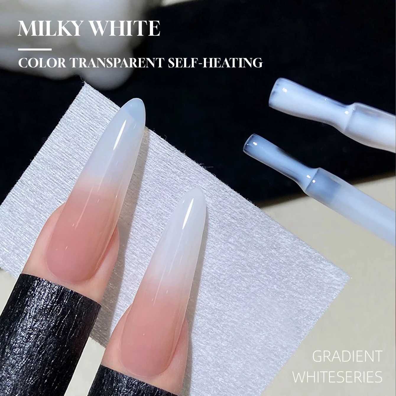 10ml 1-8pcs Milky White Quick Extension Gel Nail Polish Nude Construct Hard Semi Permanent Acrylic Extension Nail Art VarnishT251127