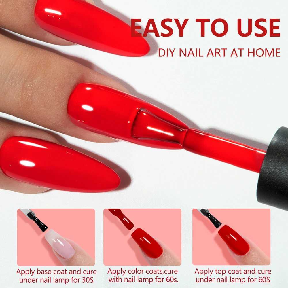 YOKEFELLOW Gel Nail Polish UV LED 122 Colors 10ml Rich Pigment Soak Off Low Odor Long-Wear Gel Varnish for Professional ManicureT251127