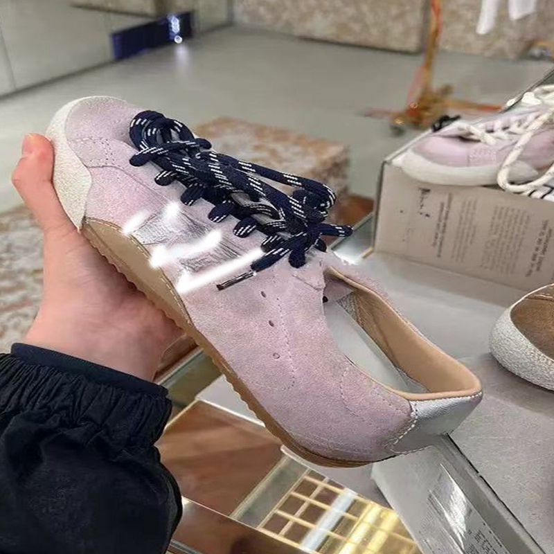 New hot selling trend leather retro women s shoes with increased height multifunctional color matching retro designer shoes trendy casual sports shoes