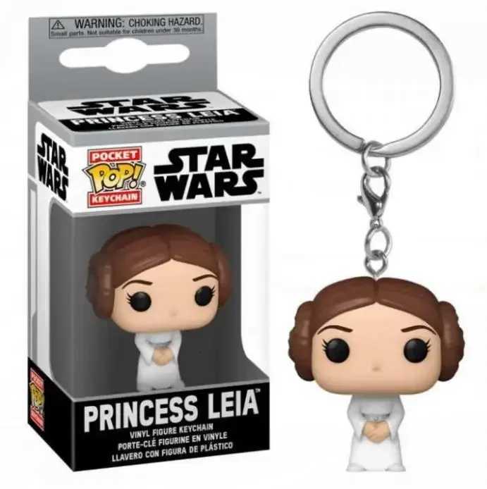 Disney FUNKO Pocket Star Wars Mandalorian Skywalker Luke Chubacca R2-D2 Robot Darth Vader ig-11 Stromtrooper Yoda Child Keychain Toys H251127