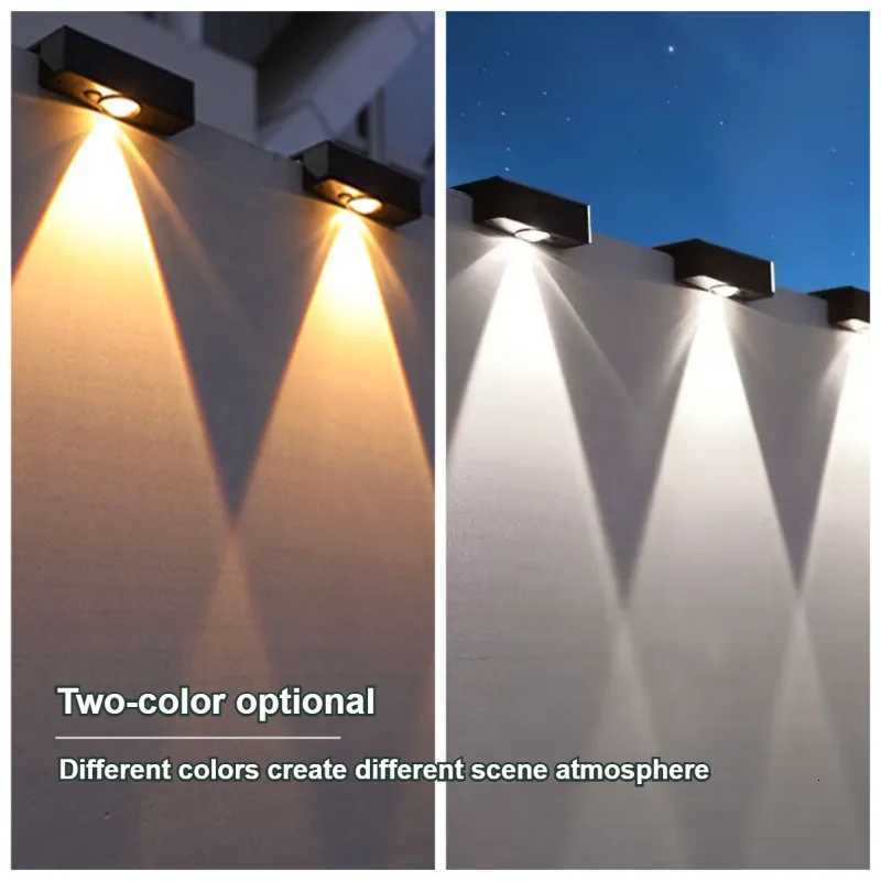 Ultra Bright Solar LED Lights Outdoor Waterproof Garden Decorative Wall Lamp Solar Light Controlled Induction LightingM251127