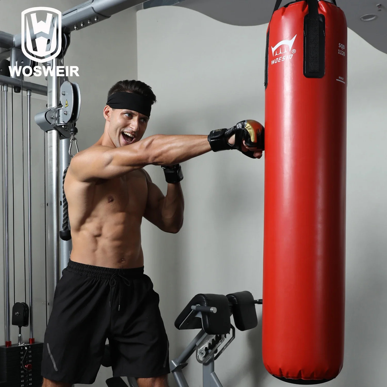 WOWWEIR Hanging PVC Boxing Bag Home Gym Training Water MMA Karate Judo Muay Thai Taekwondo Self Defense 250427