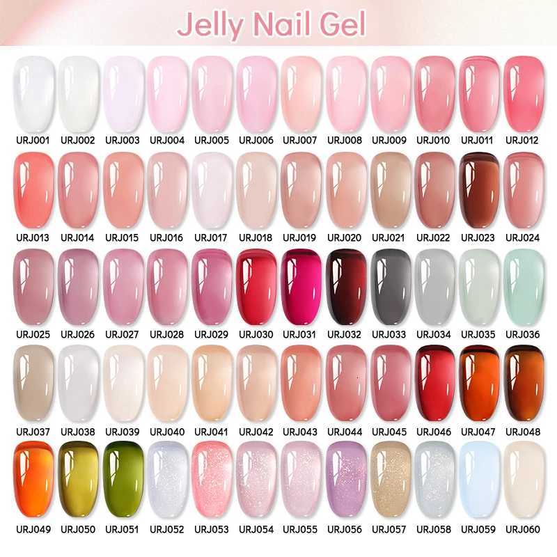UR SUGAR 15ml Wine Cherry Red Jelly Gel Nail Polish Christmas Nails Art Gel Polish Translucent Nail Gel for Winter Manicure ArtT251127