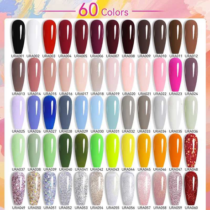 UR SUGAR 15ml Sparkling Glitter Series Gel Nail Polish Shiny Sliver Semi Permanent Soak Off UV Gel Nail Art Varnish ManicureT251127
