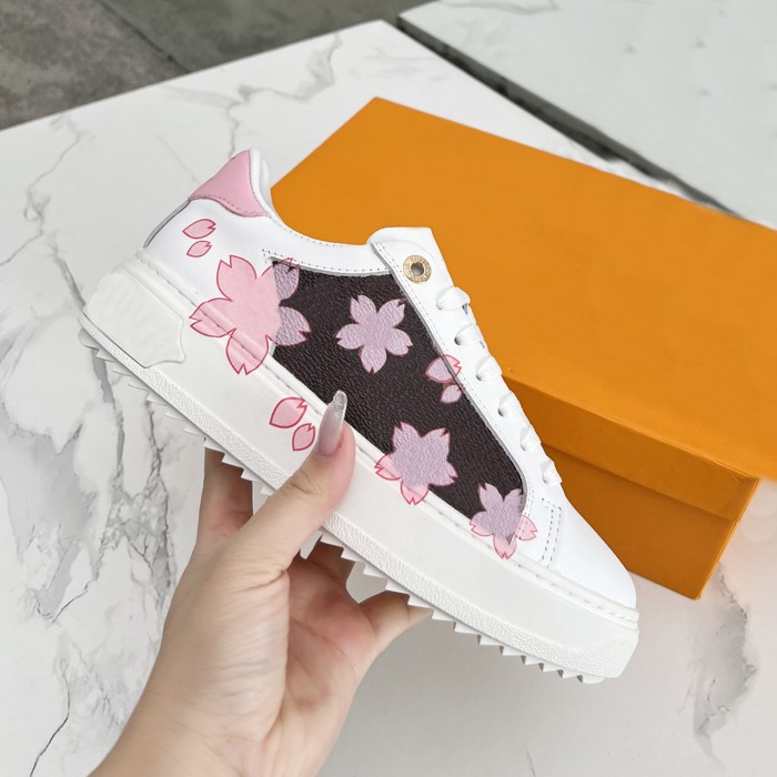 Designers Lagoon Sneakers Splicing Letter Canvas Shoes Women TM TIME OUT Trainers Vintage Printed embroidered Sneakers size 35-42