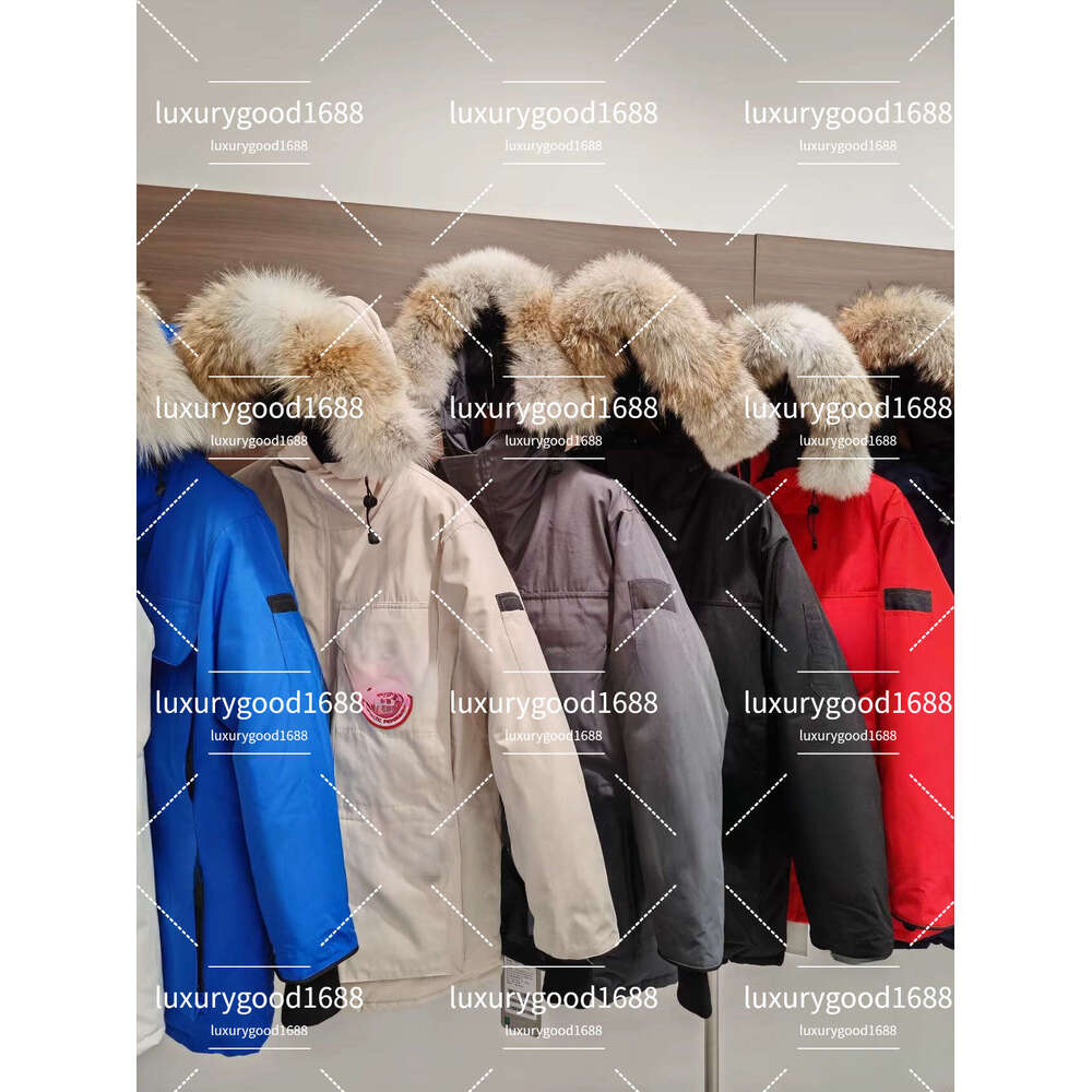 Canadas Jacket Goose Jacket Mens Designer Winter Warm Wolf Fur Hood Parka Pocket Windbreaker Luxury Goosecoats Down CoatWomens Doudoune Puffer Canadas JackeGD5