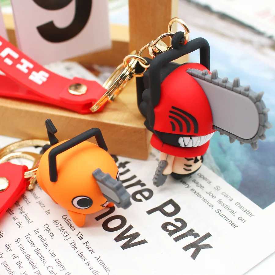 Chainsaw Man Keychains Cartoon Anime Keyrings Doll Pendant Keyholder Toys AccessoriesT251127