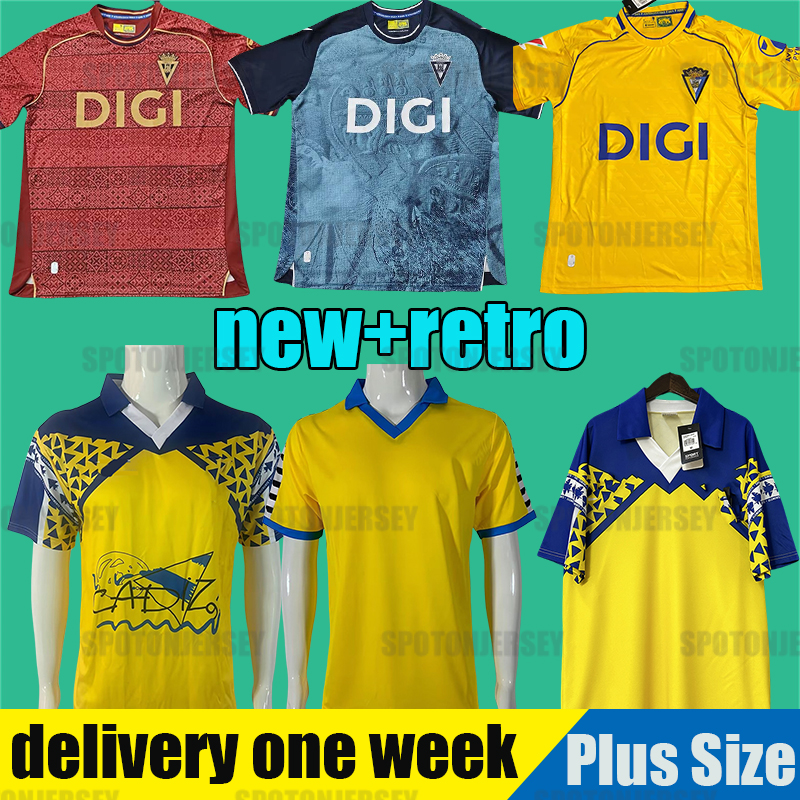 camiseta Cadiz CF soccer jerseys 2026 Cadiz CF 91/92 retro soccer jerseys men tops camisetas futbol 1991 92 vintage Cadiz football shirts 25 26