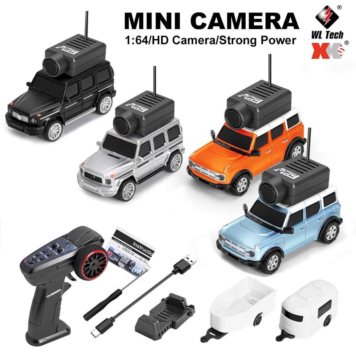 WLtoys 1/64 Mini RC Car with 720P FPV Camera Wifi APP Control 24G Reomte Contorl Racing Vehicle Toy for Children 6405 6406 Y251127